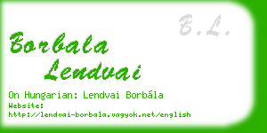 borbala lendvai business card
